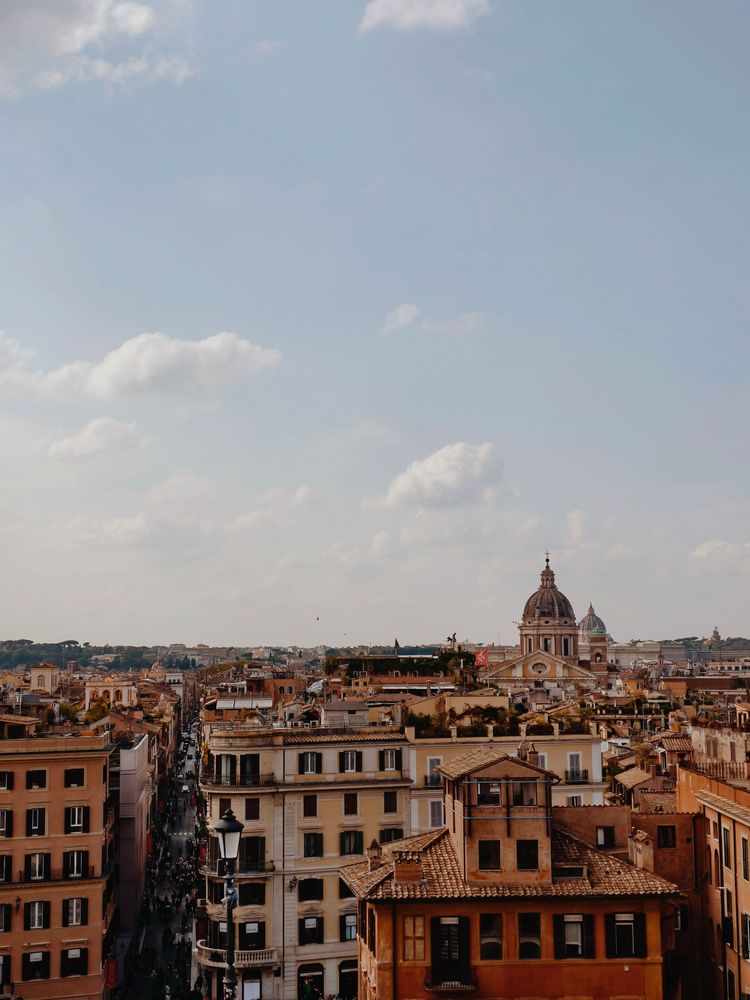 Вид с La Scalinata di Trinità dei Monti 