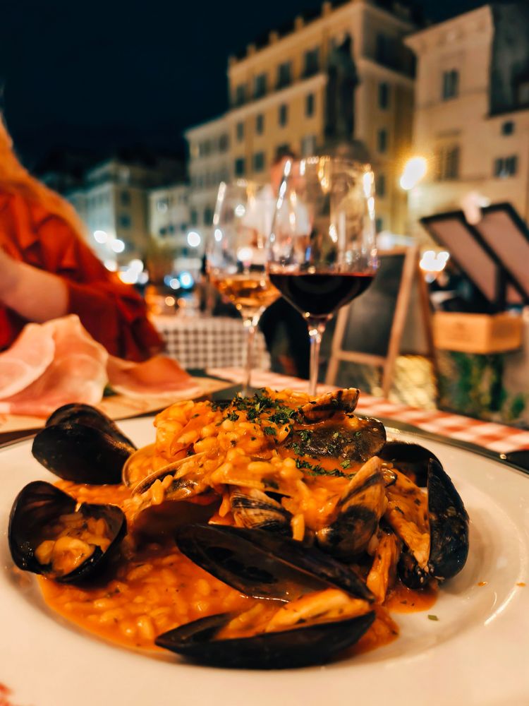 Паста на площади Campo deFiori 