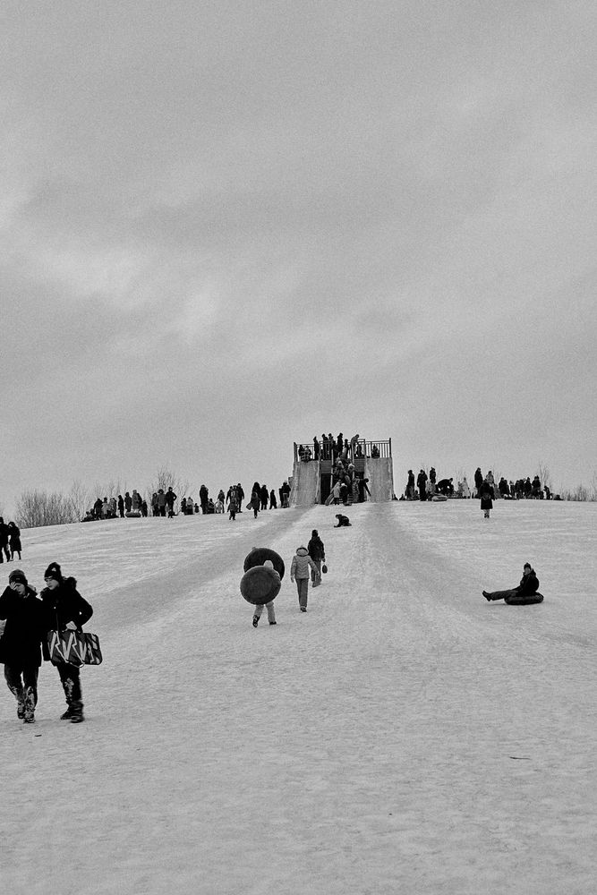 Ледяная горка в Питере
